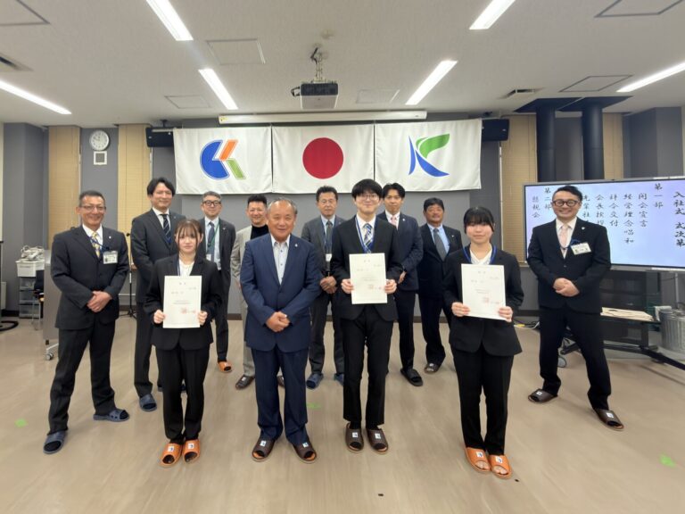 2026年度勝田環境グループに新入社員が3名入社しました！