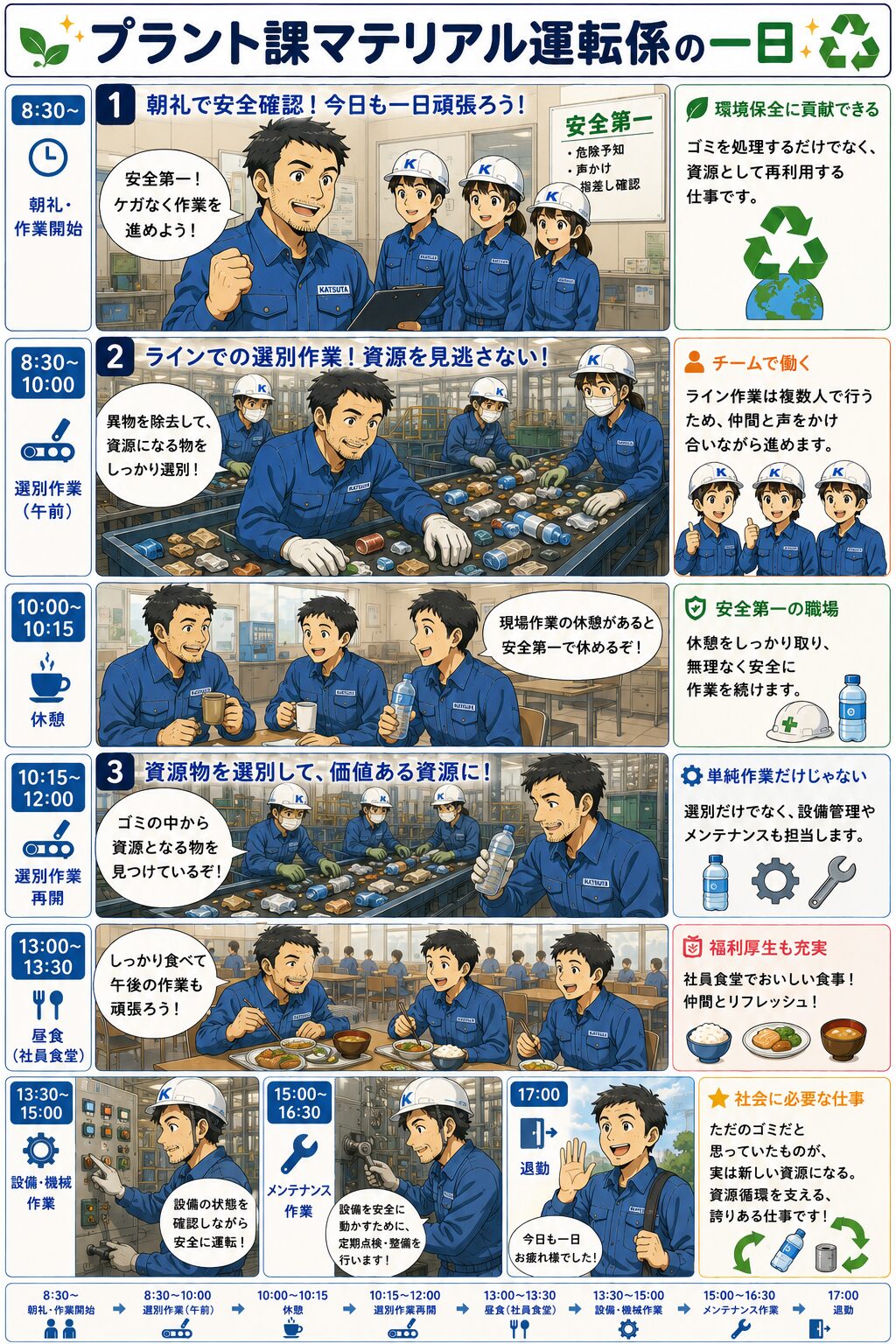 プラント課マテリアル運転係の一日